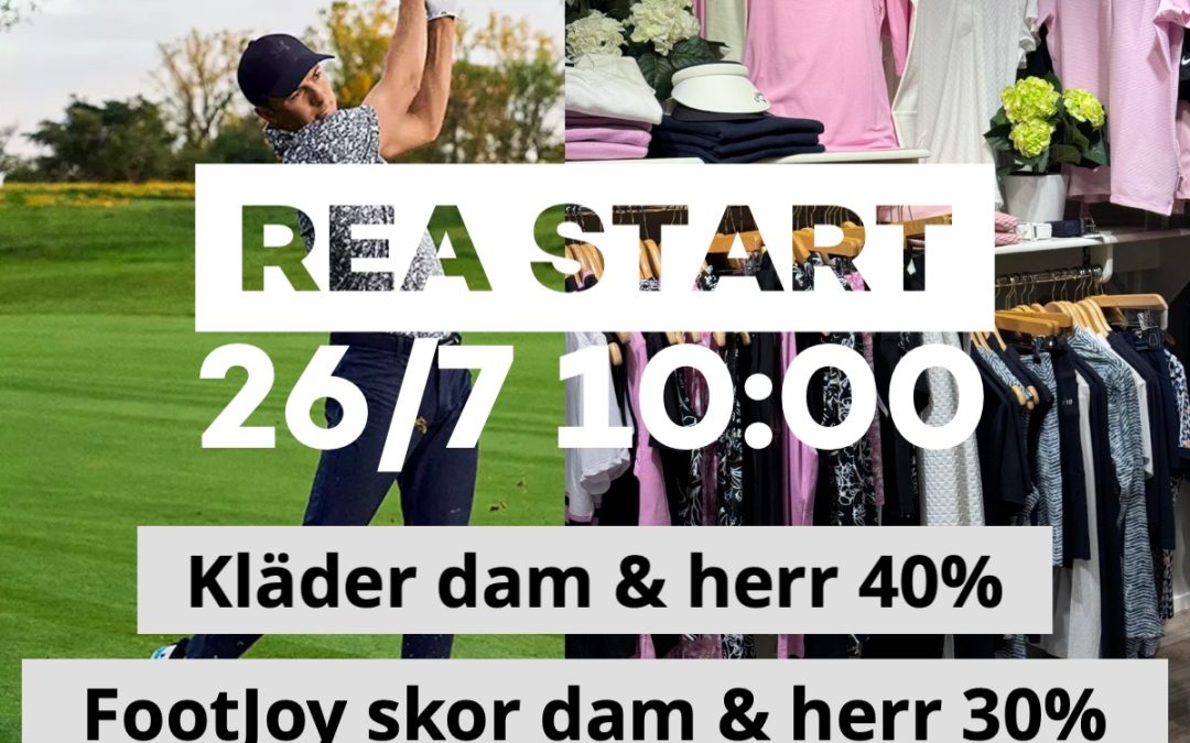 REA-start kläder & skor fredag 26/7 10:00